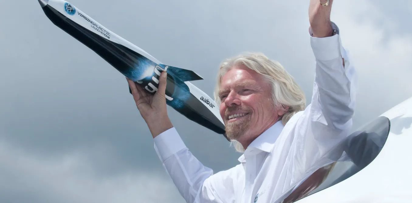 Virgin Group founder Richard Branson launches Virgin Galactic. Terry Caws/Alamy Stock Photo