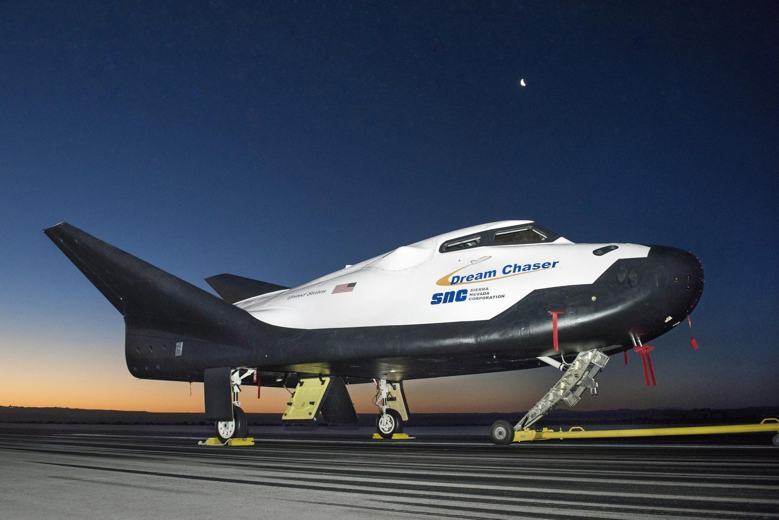 Dream Chaser would ferry cargo, and eventually crew, to low-Earth orbit. Ken Ulbrich / NASA